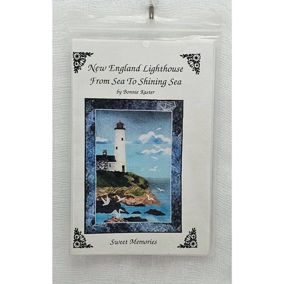 New England Light House Form Sea to Shining Sea Sweet Memoirs Pattern 1994 - Picture 1 of 2